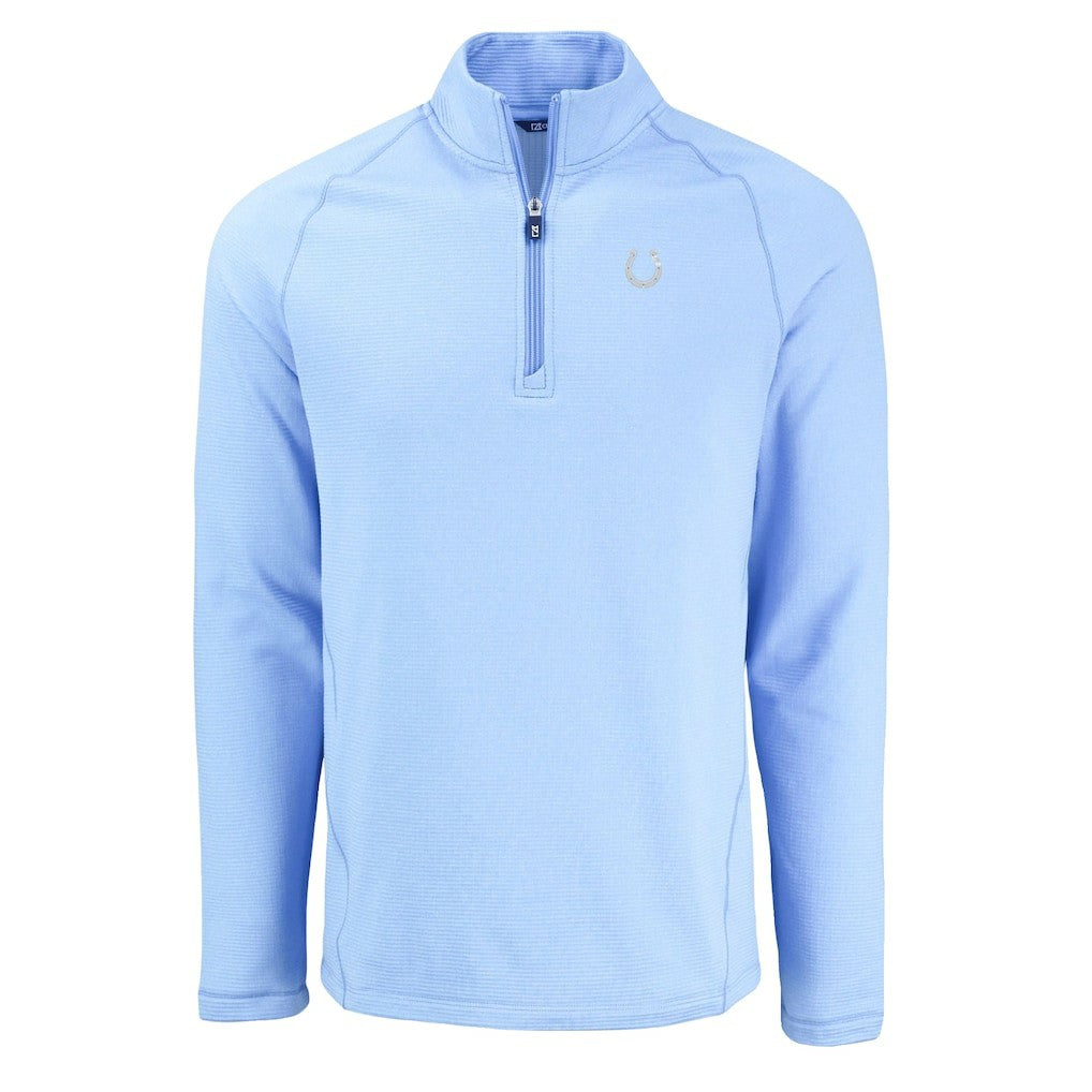 Indianapolis Colts Cutter & Buck Peshastin Eco Fleece Recycled Raglan Quarter-Zip Top | NFL Discount