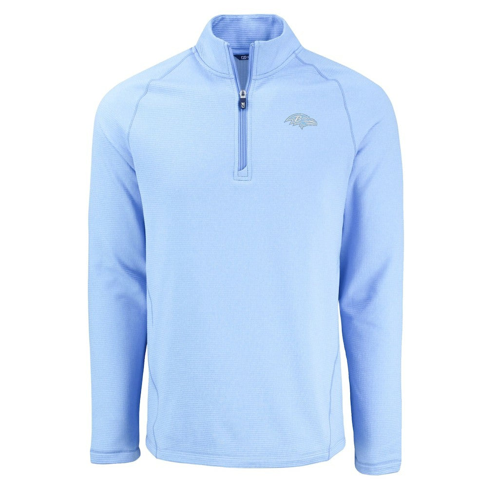 Baltimore Ravens Cutter & Buck Peshastin Eco Fleece Recycled Raglan Quarter-Zip Top | NFL Online