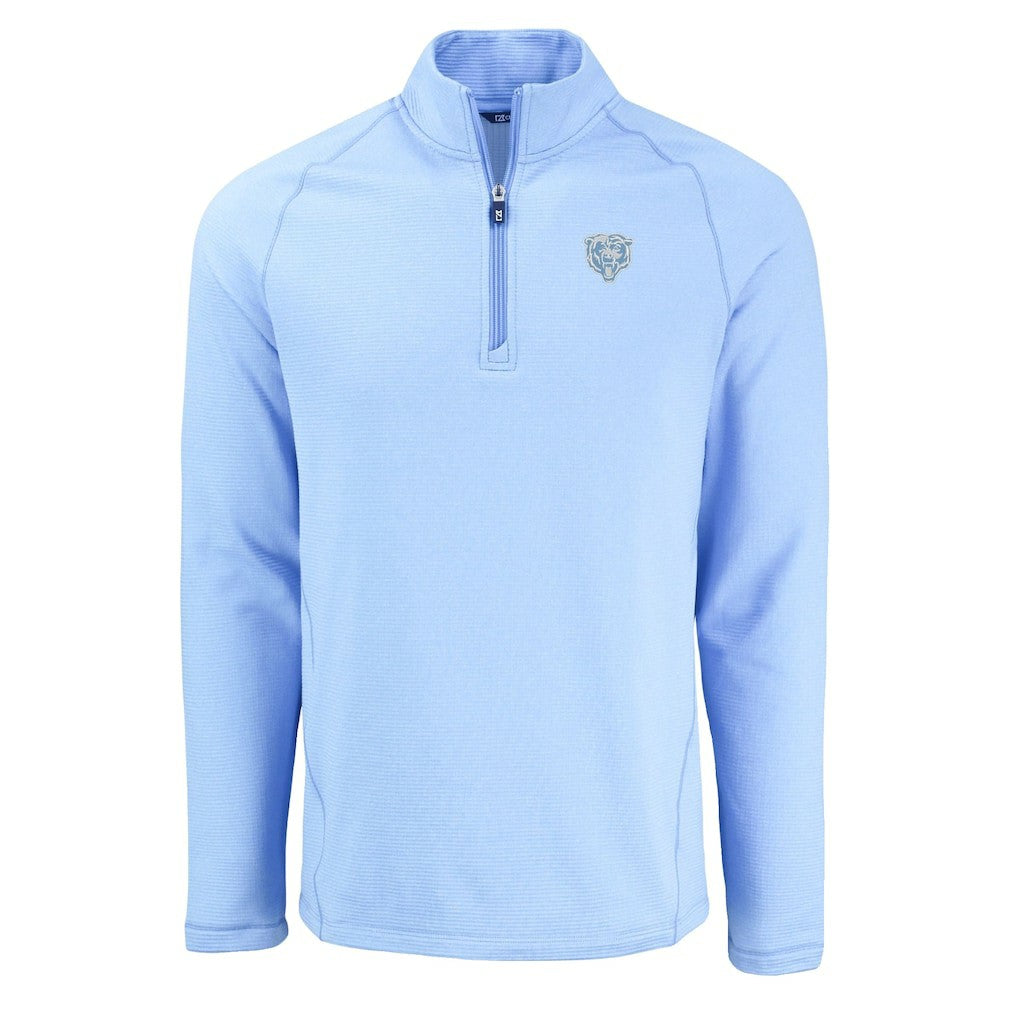 Chicago Bears Cutter & Buck Peshastin Eco Fleece Recycled Raglan Quarter-Zip Top | NFL Sale