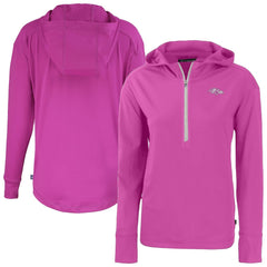Baltimore Ravens Cutter & Buck Women's Daybreak Eco Recycled Half-Zip Hoodie | NFL Hot