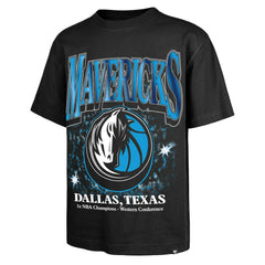 Black Dallas Mavericks '47 Past Champs Collection Flashbulb Foundation T-Shirt sale | NBA