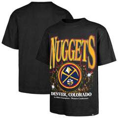 Black Denver Nuggets '47 Past Champs Collection Flashbulb Foundation T-Shirt sale | NBA