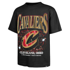 Black Cleveland Cavaliers '47 Past Champs Collection Flashbulb Foundation T-Shirt sale | NBA