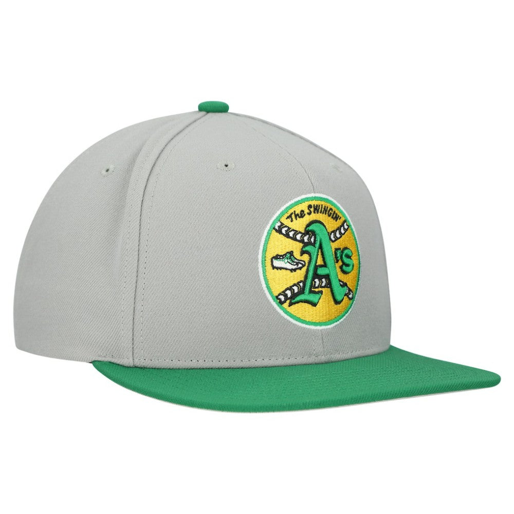 Athletics Mitchell & Ness Cooperstown Collection Basic Flip Snapback Hat - MLB Hats