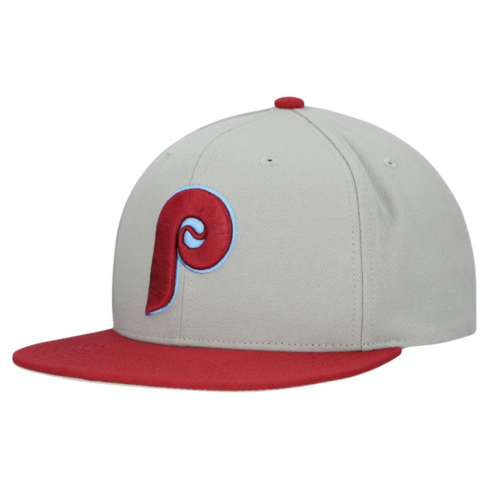Philadelphia Phillies Mitchell & Ness Cooperstown Collection Basic Flip Snapback Hat - MLB Hats