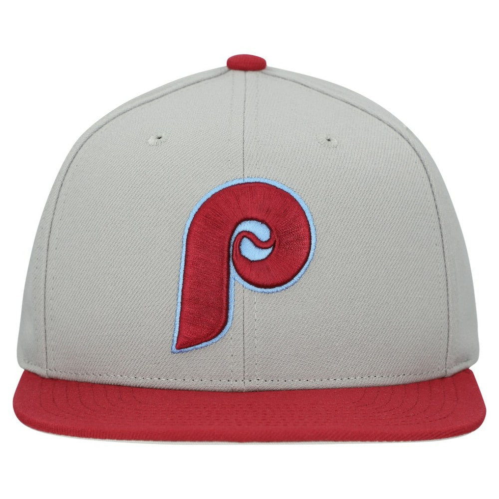 Philadelphia Phillies Mitchell & Ness Cooperstown Collection Basic Flip Snapback Hat - MLB Hats