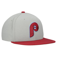 Philadelphia Phillies Mitchell & Ness Cooperstown Collection Basic Flip Snapback Hat - MLB Hats