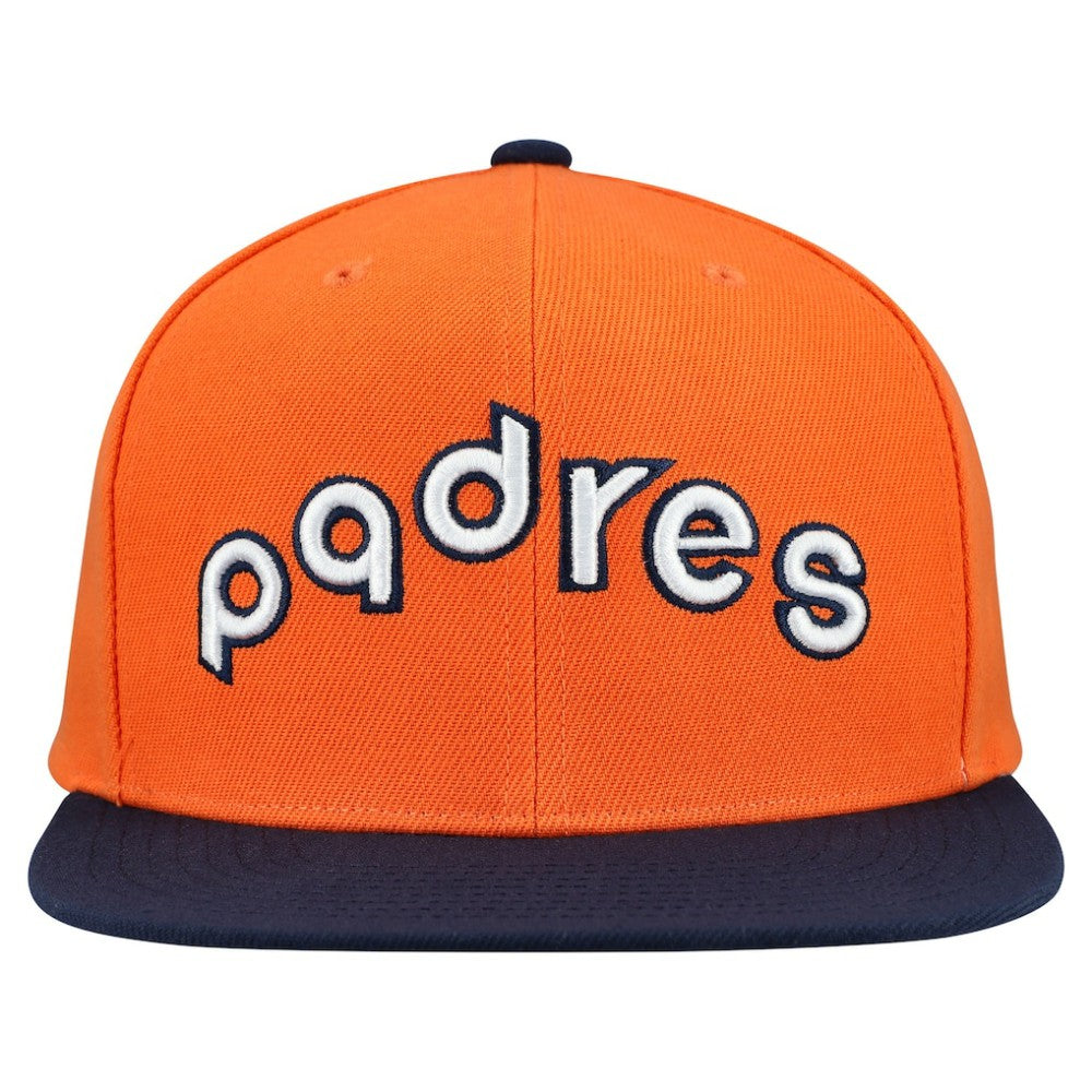 San Diego Padres Mitchell & Ness Cooperstown Collection Basic Flip Snapback Hat - MLB Hats