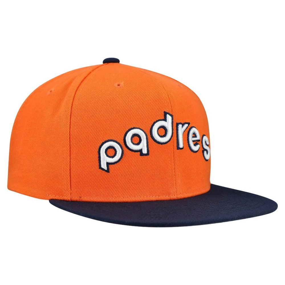 San Diego Padres Mitchell & Ness Cooperstown Collection Basic Flip Snapback Hat - MLB Hats