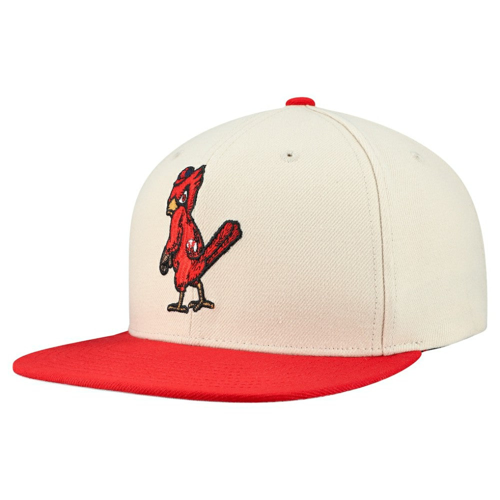 St. Louis Cardinals Mitchell & Ness Cooperstown Collection Basic Flip Snapback Hat - MLB Hats