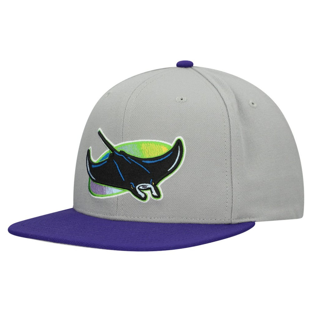 Tampa Bay Rays Mitchell & Ness Cooperstown Collection Basic Flip Snapback Hat - MLB Hats