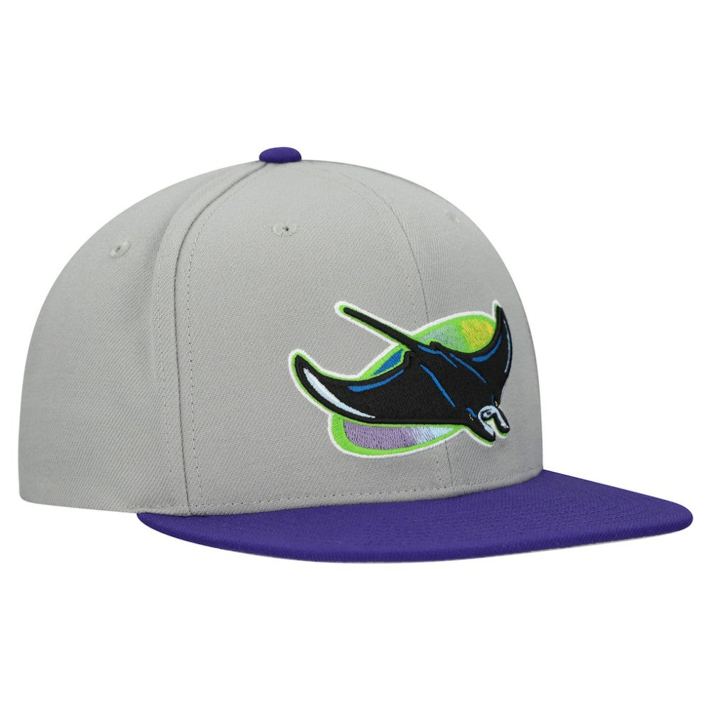 Tampa Bay Rays Mitchell & Ness Cooperstown Collection Basic Flip Snapback Hat - MLB Hats