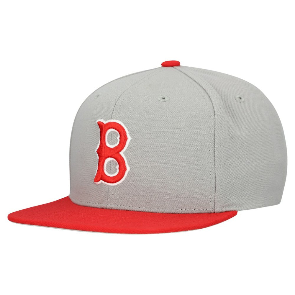 Boston Red Sox Mitchell & Ness Cooperstown Collection Basic Flip Snapback Hat - MLB Hats
