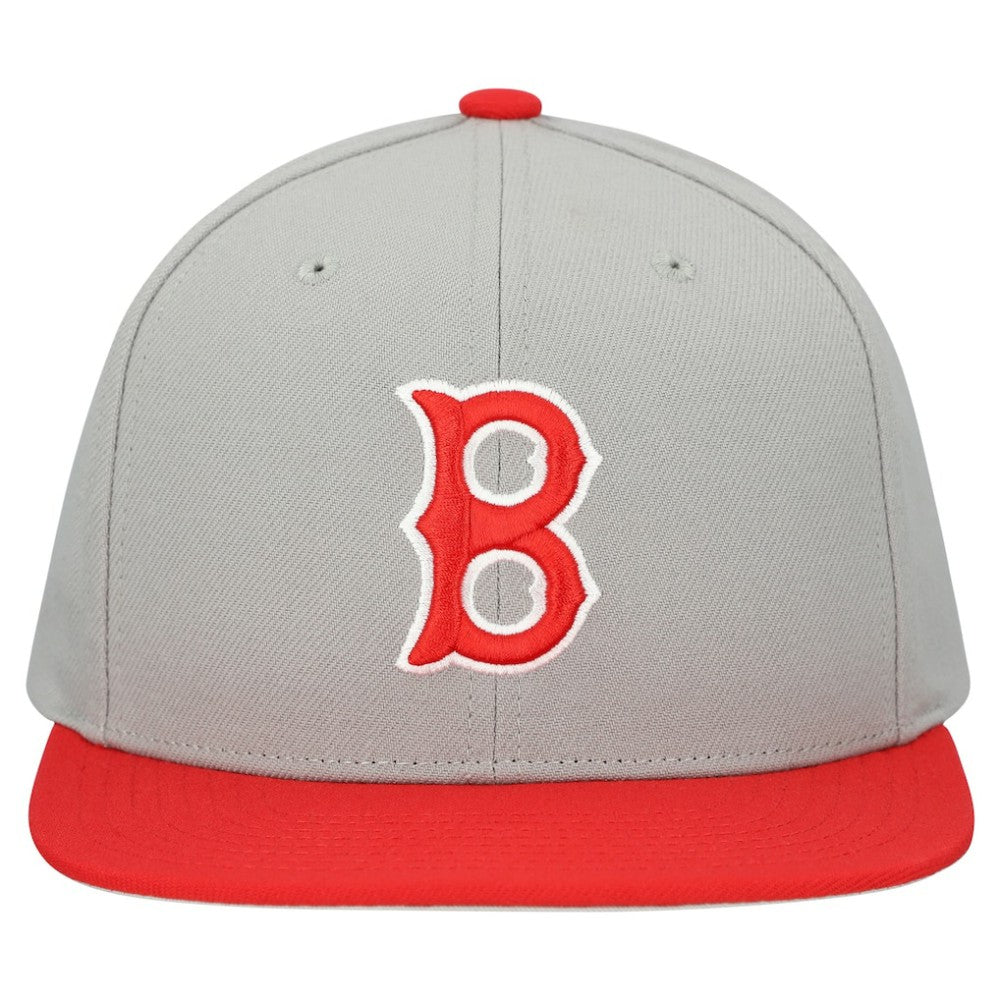 Boston Red Sox Mitchell & Ness Cooperstown Collection Basic Flip Snapback Hat - MLB Hats