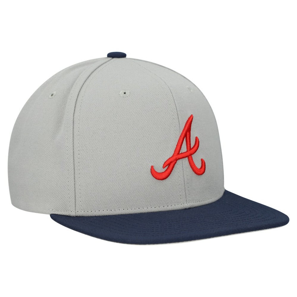 Atlanta Braves Mitchell & Ness Basic Flip Snapback Hat - MLB Hats