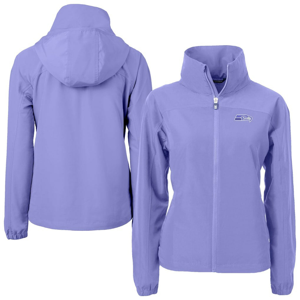 Seattle Seahawks Cutter & Buck Women's Charter Eco Recycled Full-Zip Jacket | NFL US