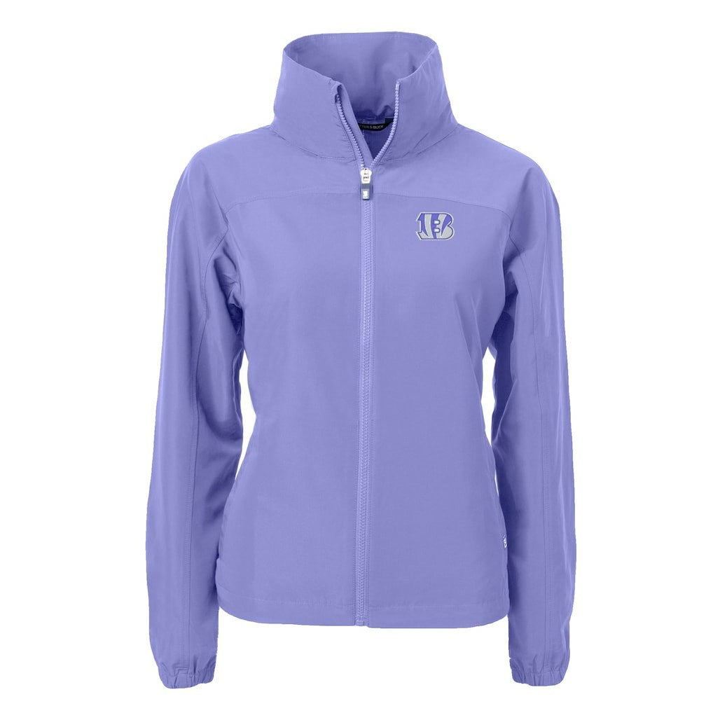Cincinnati Bengals Cutter & Buck Women's Charter Eco Recycled Full-Zip Jacket | NFL On sale