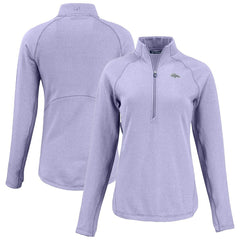 Denver Broncos Cutter & Buck Women's Peshastin Eco Fleece Recycled Half-Zip Top | NFL New