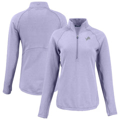 Detroit Lions Cutter & Buck Women's Peshastin Eco Fleece Recycled Half-Zip Top | NFL US