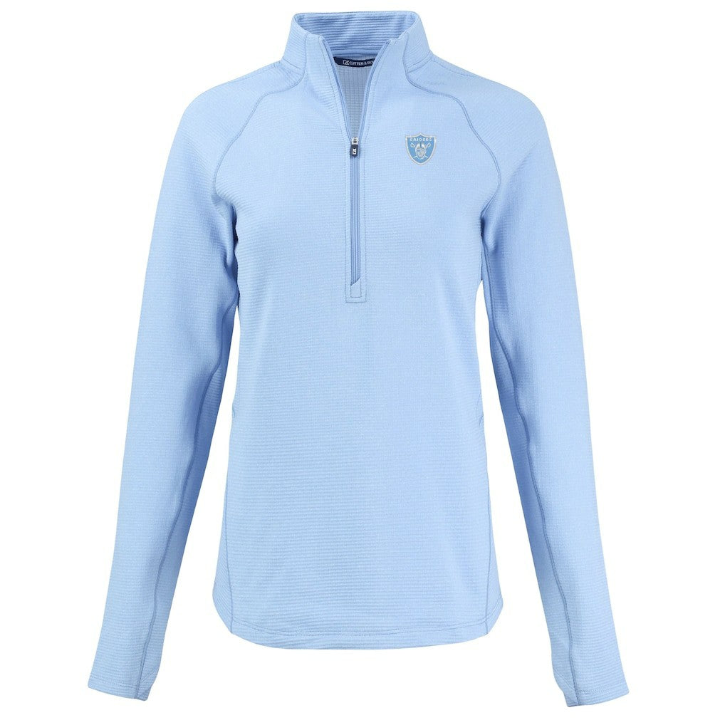 Las Vegas Raiders Cutter & Buck Women's Peshastin Eco Fleece Recycled Half-Zip Top | NFL On sale