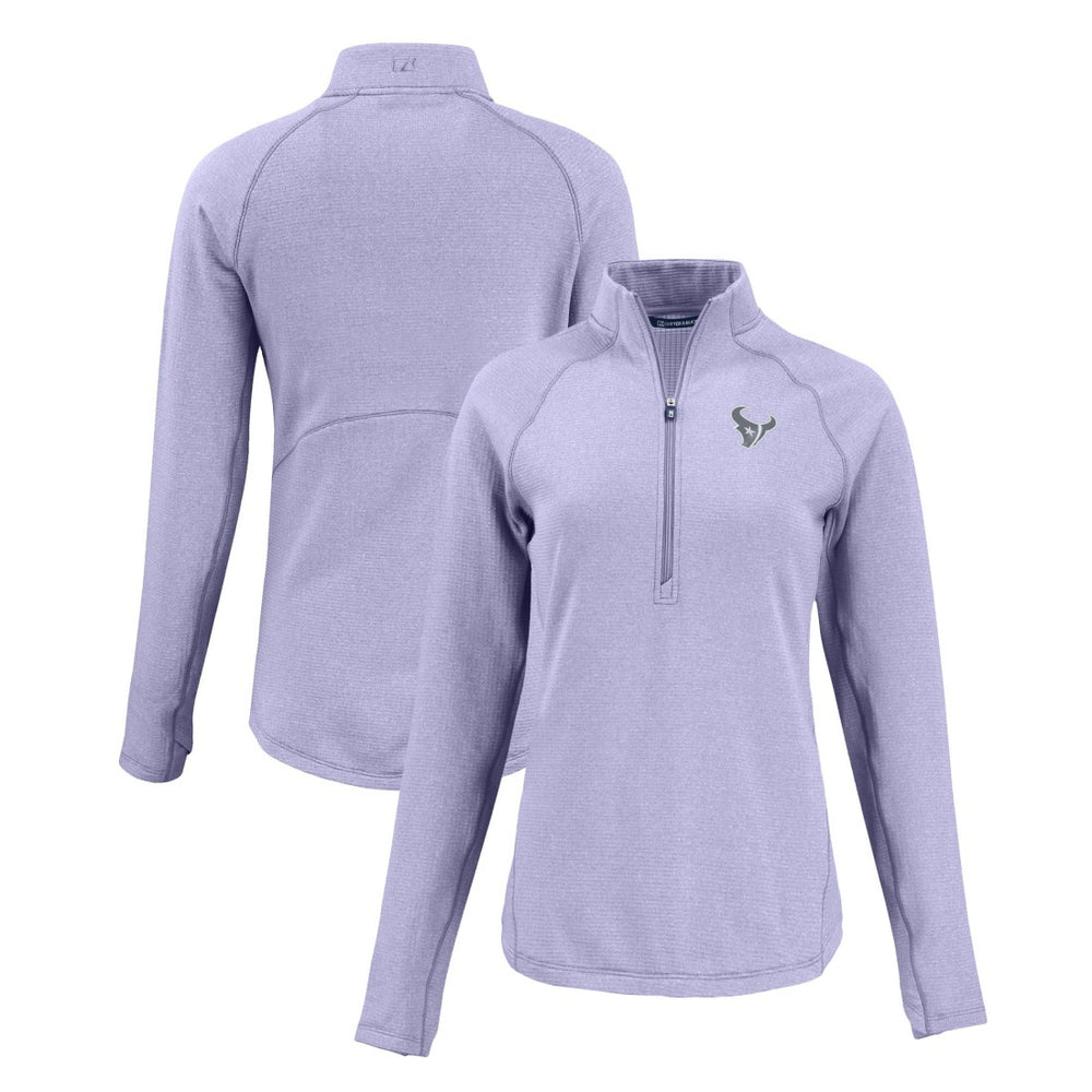 Houston Texans Cutter & Buck Women's Peshastin Eco Fleece Recycled Half-Zip Top | NFL Sale