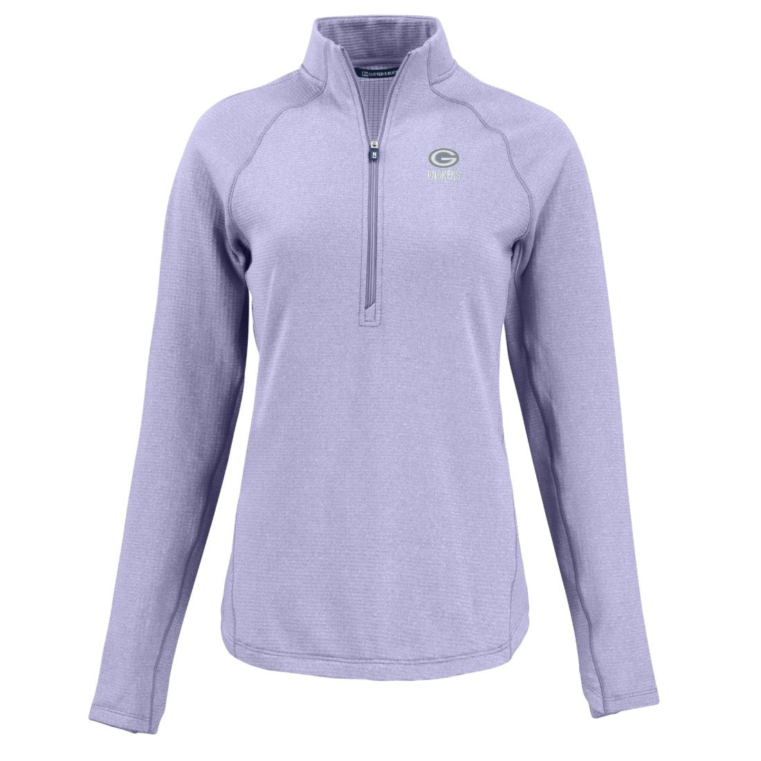 Green Bay Packers Cutter & Buck Women's Peshastin Eco Fleece Recycled Half-Zip Top | NFL Outlet