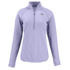 New England Patriots Cutter & Buck Women's Peshastin Eco Fleece Recycled Half-Zip Top | NFL Discount