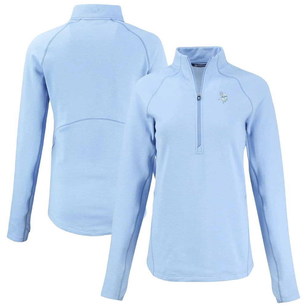Minnesota Vikings Cutter & Buck Women's Peshastin Eco Fleece Recycled Half-Zip Top | NFL New