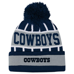 Dallas Cowboys Outerstuff Youth Go Fast Cuffed Knit Hat with Pom | NFL Hot