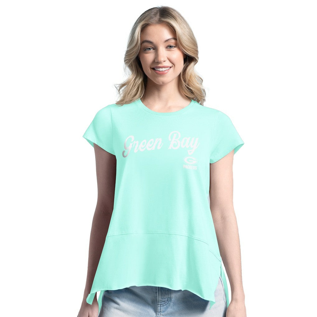 Green Bay Packers Margaritaville Women's Gametime Is Paradise T-Shirt | NFL New