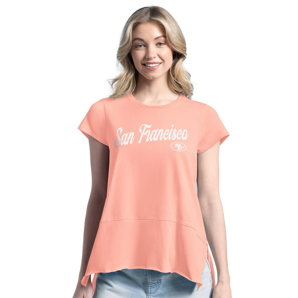 San Francisco 49ers Margaritaville Women's Gametime Is Paradise T-Shirt | NFL Discount
