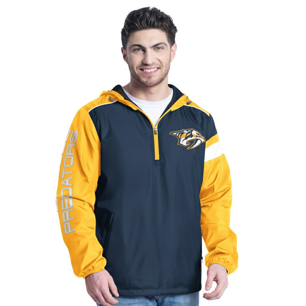 Nashville Predators G-III Sports by Carl Banks Lateral Half-Zip Hoodie Jacket -  NHL Hoodies