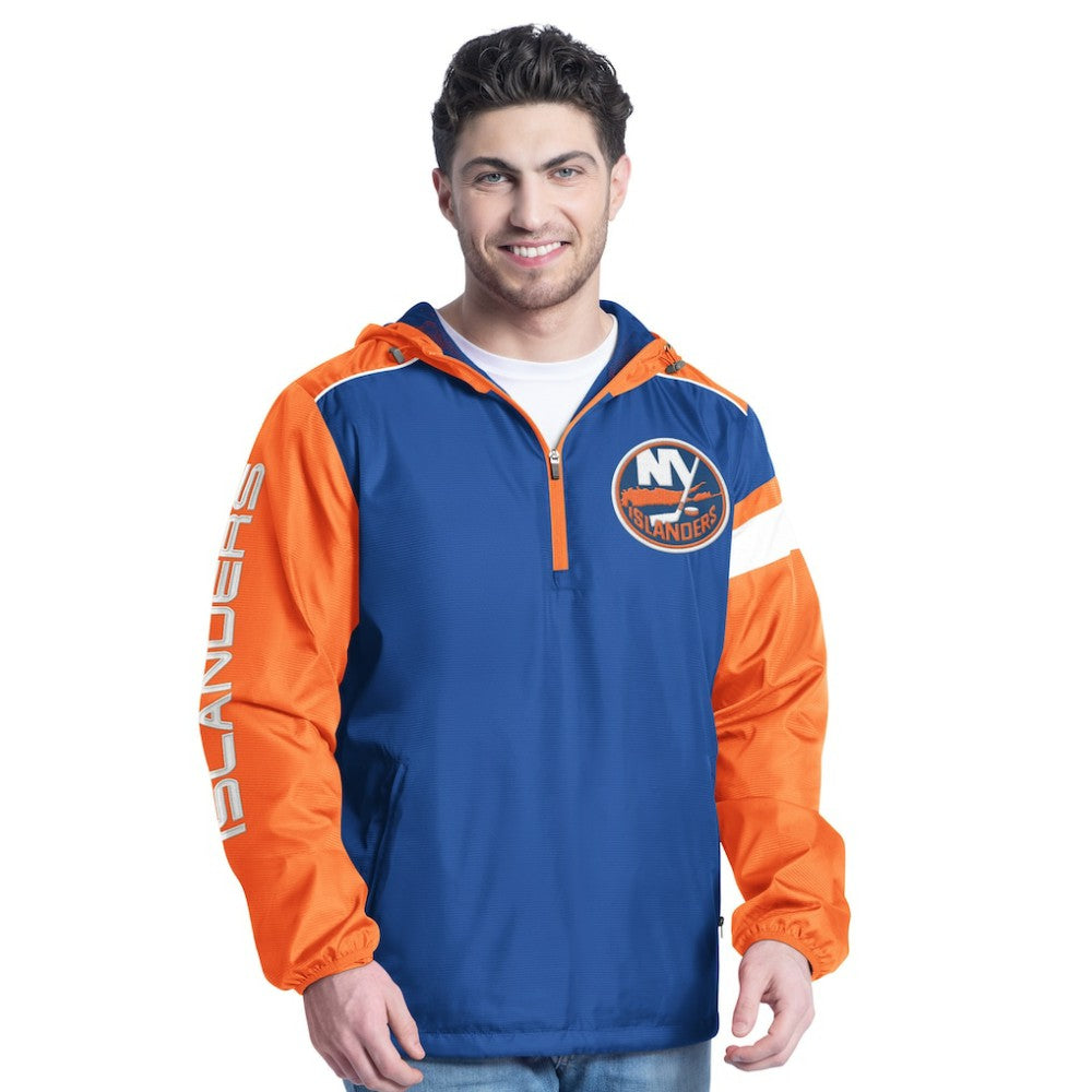 New York Islanders G-III Sports by Carl Banks Lateral Half-Zip Hoodie Jacket -  NHL Hoodies