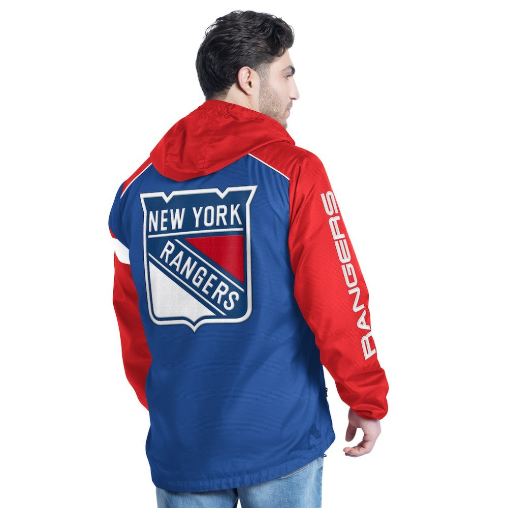 New York Rangers G-III Sports by Carl Banks Lateral Half-Zip Hoodie Jacket -  NHL Hoodies