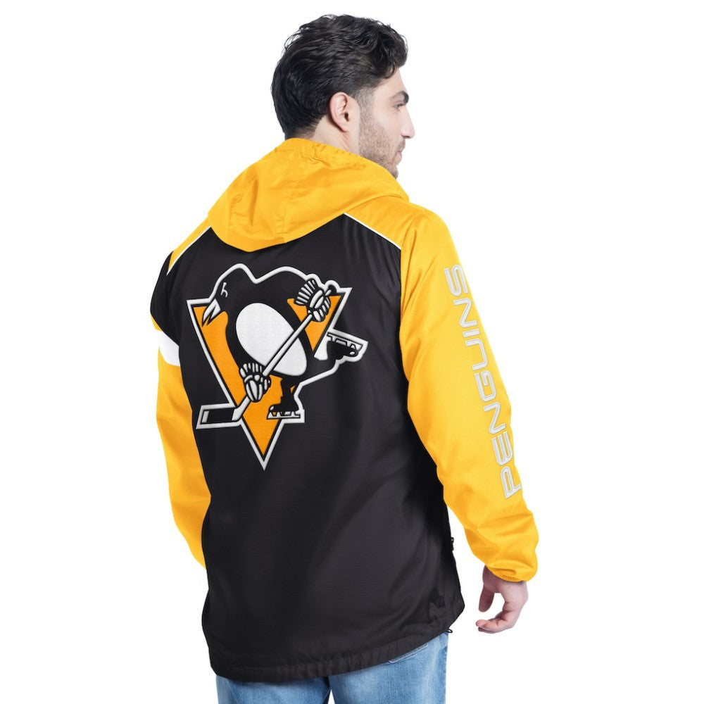 Pittsburgh Penguins G-III Sports by Carl Banks Lateral Half-Zip Hoodie Jacket -  NHL Hoodies