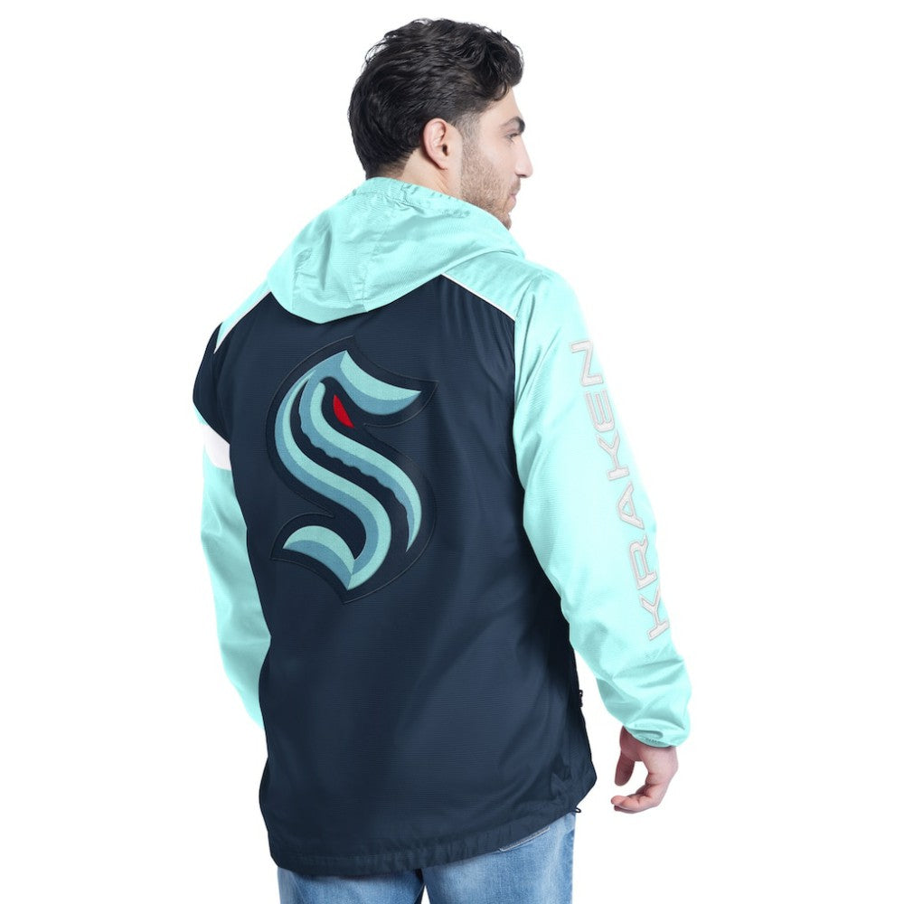Seattle Kraken G-III Sports by Carl Banks Lateral Half-Zip Hoodie Jacket -  NHL Hoodies