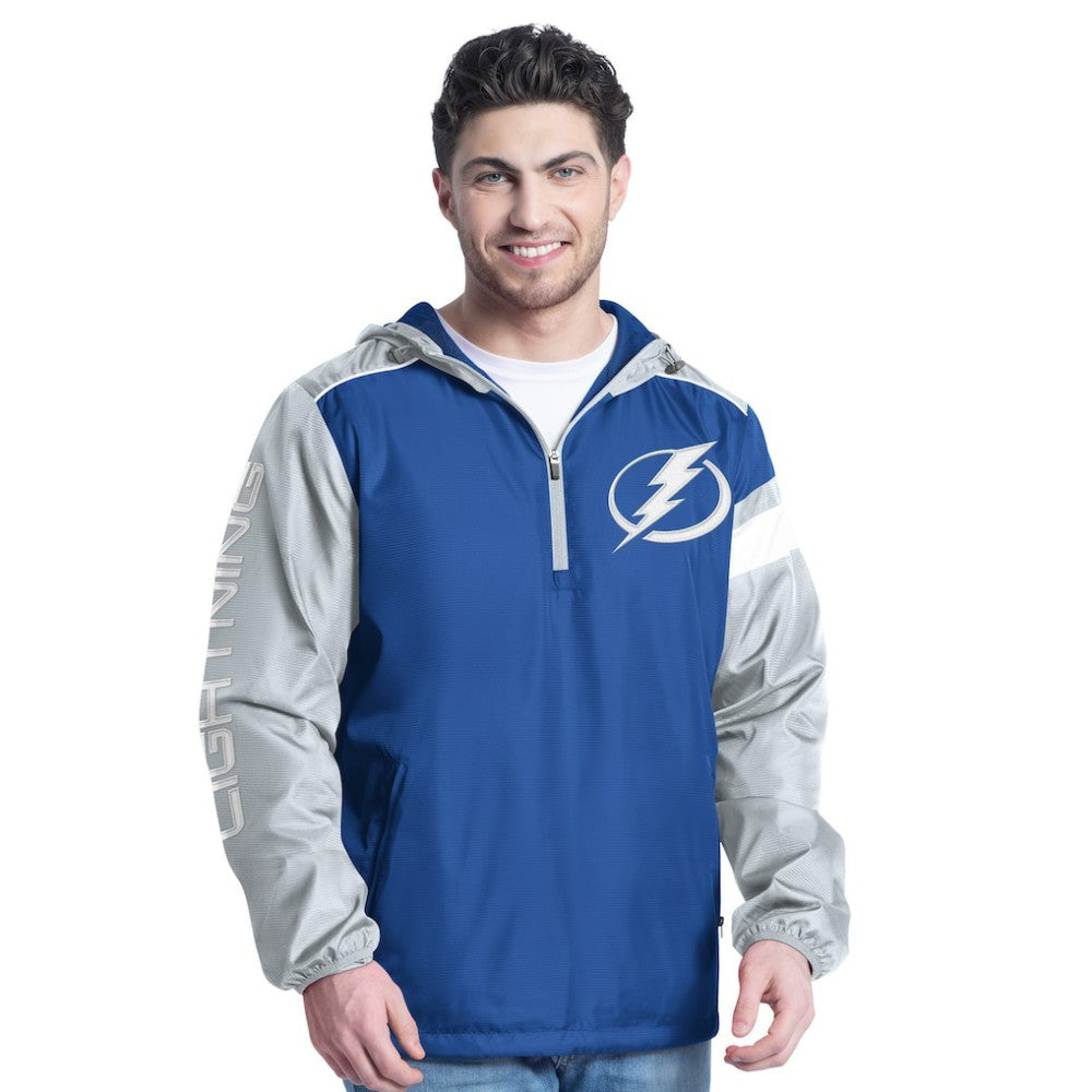 Tampa Bay Lightning G-III Sports by Carl Banks Lateral Half-Zip Hoodie Jacket -  NHL Hoodies