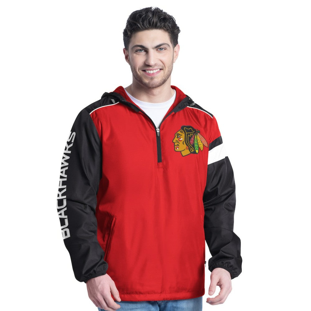 Chicago Blackhawks G-III Sports by Carl Banks Lateral Half-Zip Hoodie Jacket -  NHL Hoodies