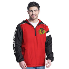 Chicago Blackhawks G-III Sports by Carl Banks Lateral Half-Zip Hoodie Jacket -  NHL Hoodies