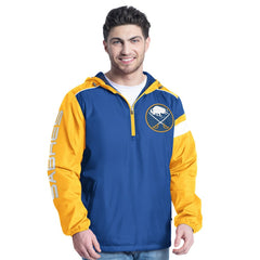 Buffalo Sabres G-III Sports by Carl Banks Lateral Half-Zip Hoodie Jacket -  NHL Hoodies