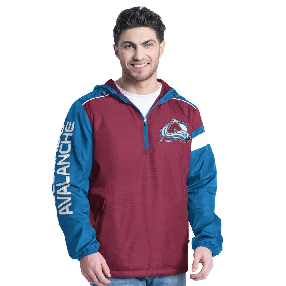 Colorado Avalanche G-III Sports by Carl Banks Lateral Half-Zip Hoodie Jacket -  NHL Hoodies
