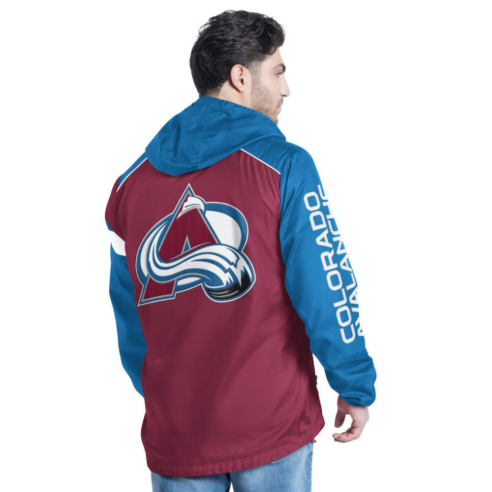 Colorado Avalanche G-III Sports by Carl Banks Lateral Half-Zip Hoodie Jacket -  NHL Hoodies