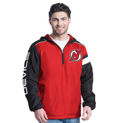 New Jersey Devils G-III Sports by Carl Banks Lateral Half-Zip Hoodie Jacket -  NHL Jerseys