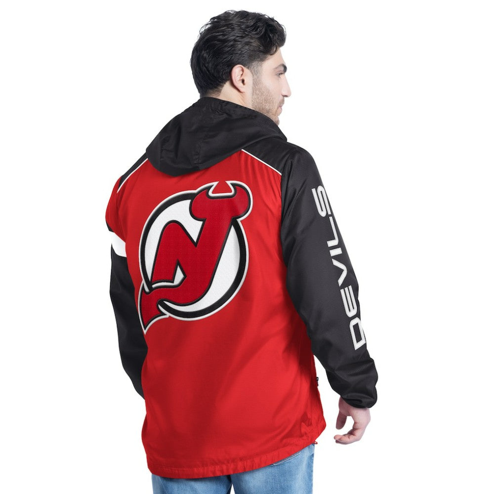 New Jersey Devils G-III Sports by Carl Banks Lateral Half-Zip Hoodie Jacket -  NHL Jerseys