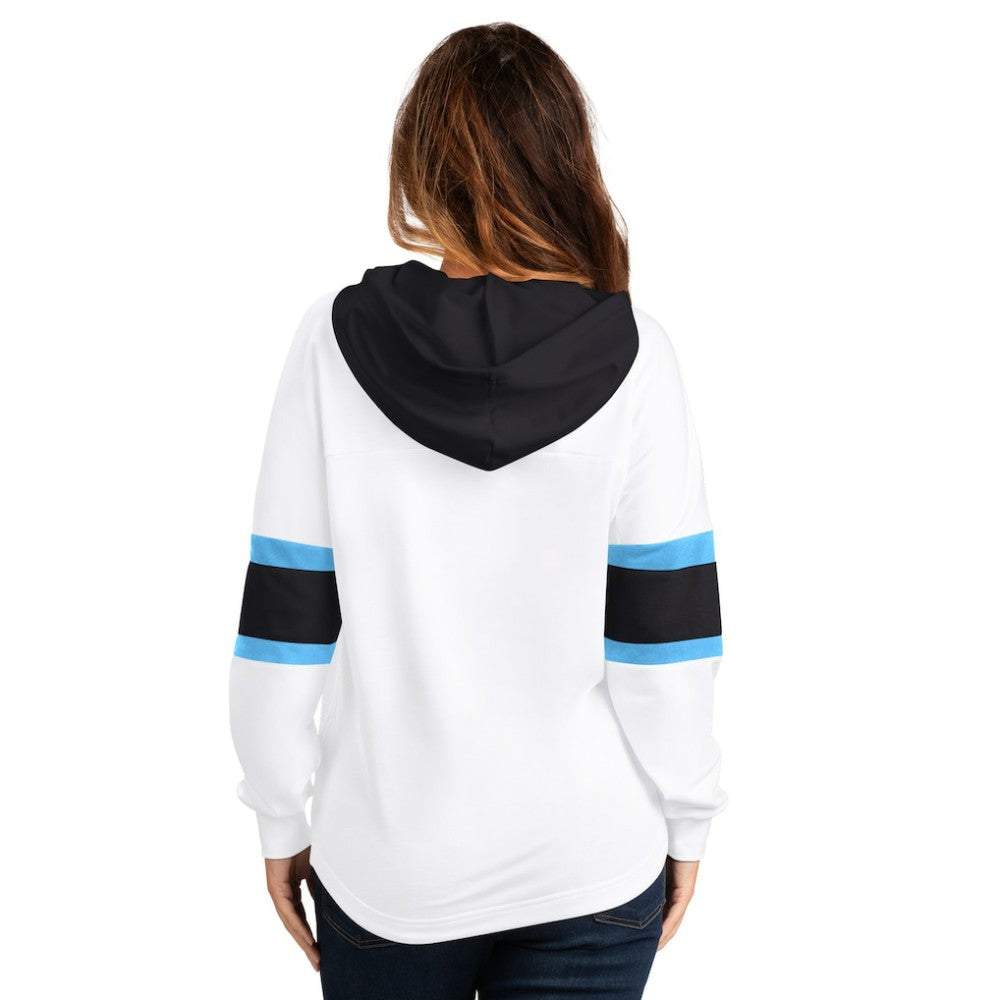 Utah Mammoth G-III 4Her by Carl Banks Women's Goal Zone Long Sleeve Lace-Up Hoodie T-Shirt -  NHL T-shirts