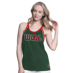 Minnesota Wild G-III 4Her by Carl Banks Women's Curveball Racerback Scoop Neck Slub Tank Top -  NHL Tank Top