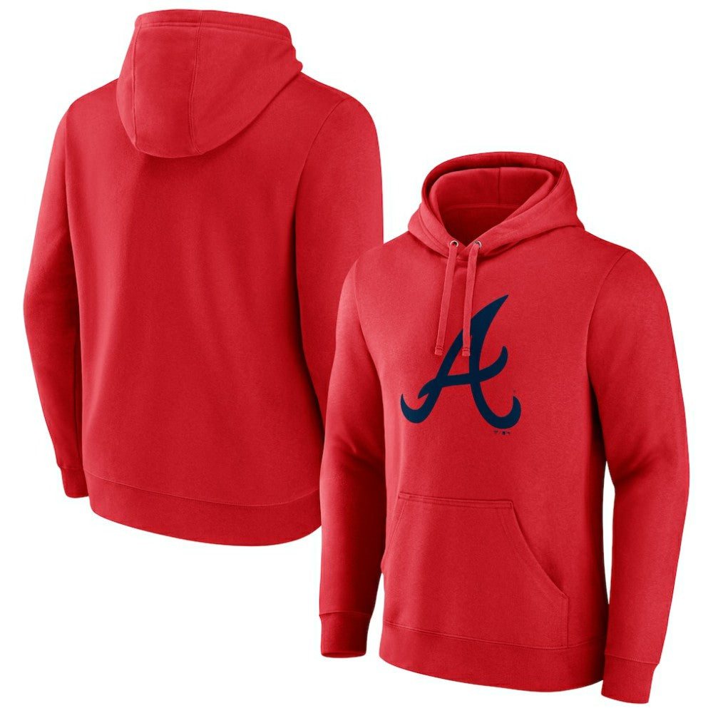 Atlanta Braves Official Logo Pullover Hoodie - MLB Hoodies