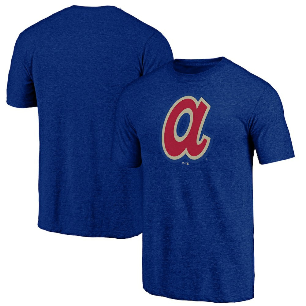 Atlanta Braves Cooperstown Official Logo Tri-Blend T-Shirt - MLB T-shirts