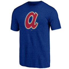 Atlanta Braves Cooperstown Official Logo Tri-Blend T-Shirt - MLB T-shirts