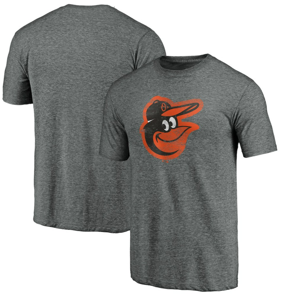 Baltimore Orioles Weathered Official Logo Tri-Blend T-Shirt - MLB T-shirts